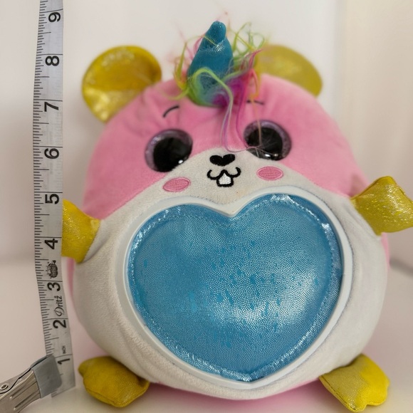 Rainbocorns Pink Hamicorn Plush 9” Unicorn Sparkle Heart by ZURU - Picture 4 of 5